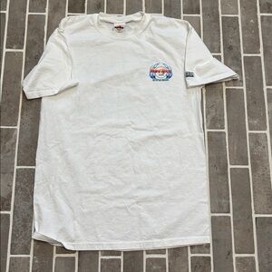 Hard Rock Cafe White Tee with Colorful Logo